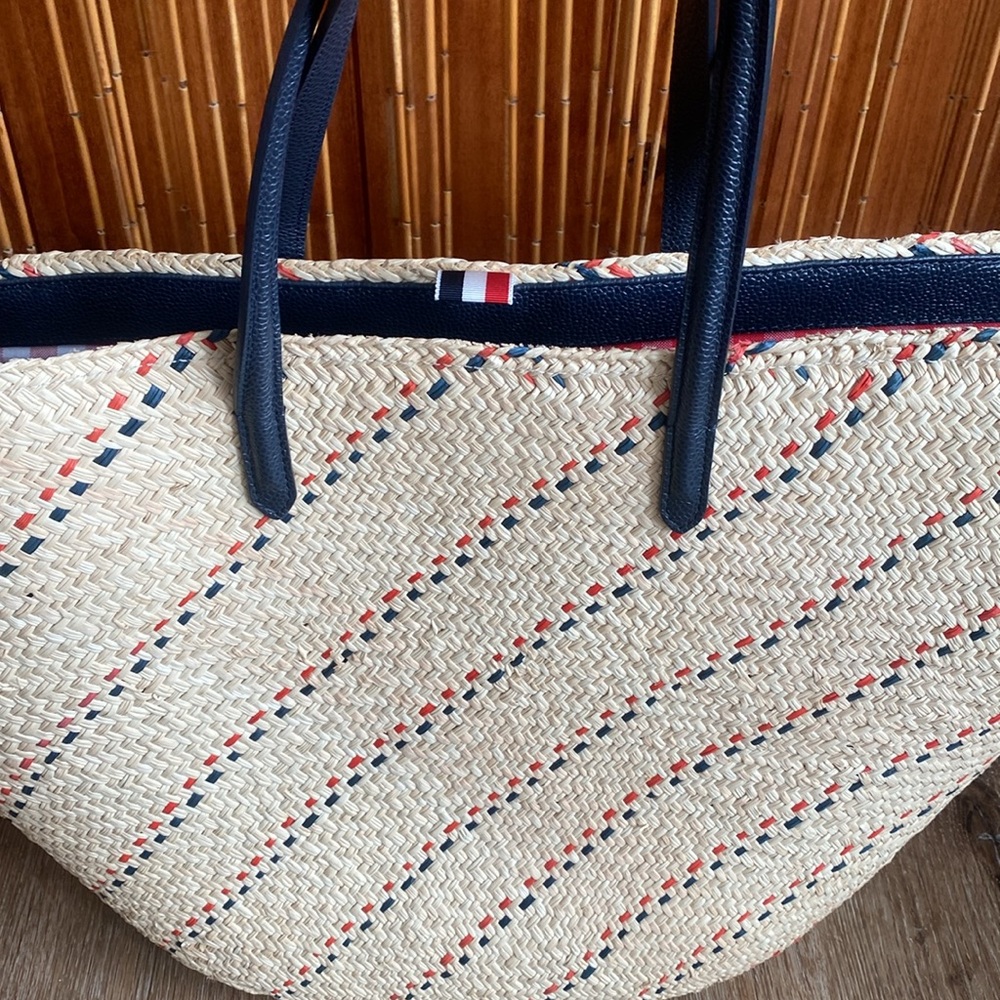 Thom Browne raffia tote - Picture 4 of 7